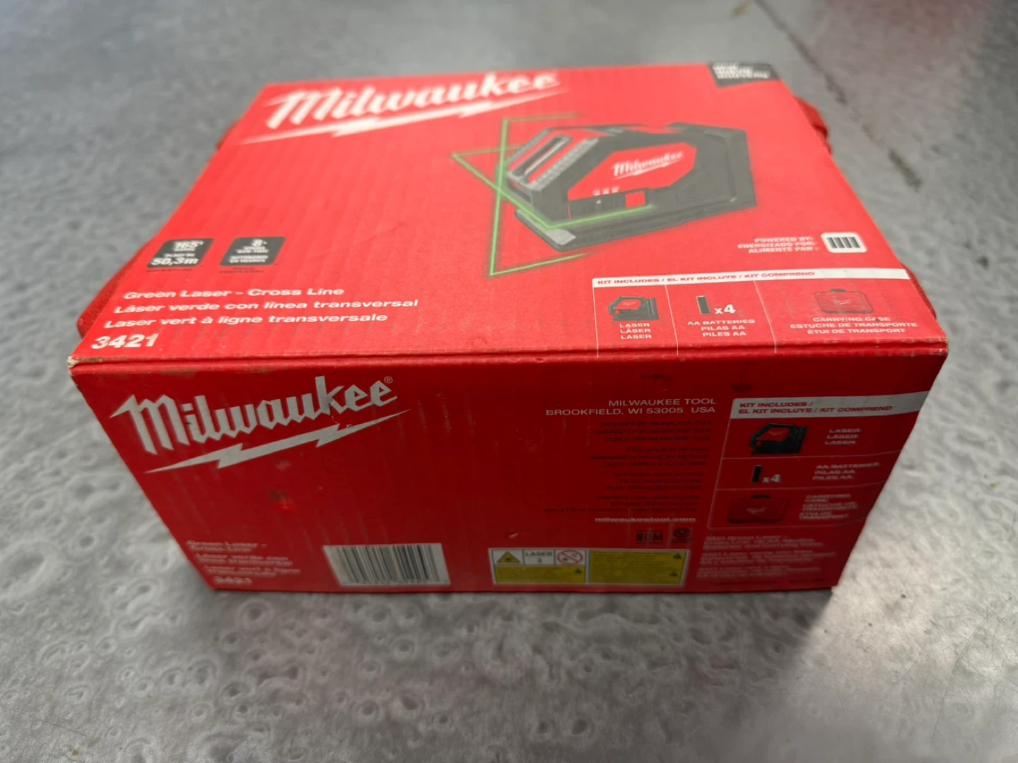 Milwaukee 100 ft. Green Cross Line Laser Model 3421 - photo 3
