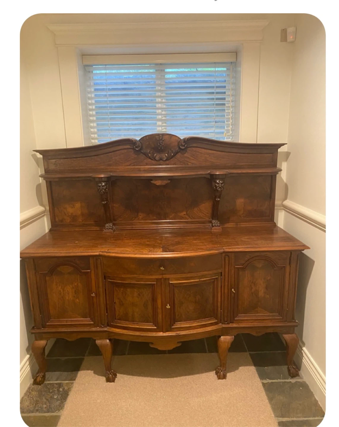 Antique Wooden Sideboard Buffet