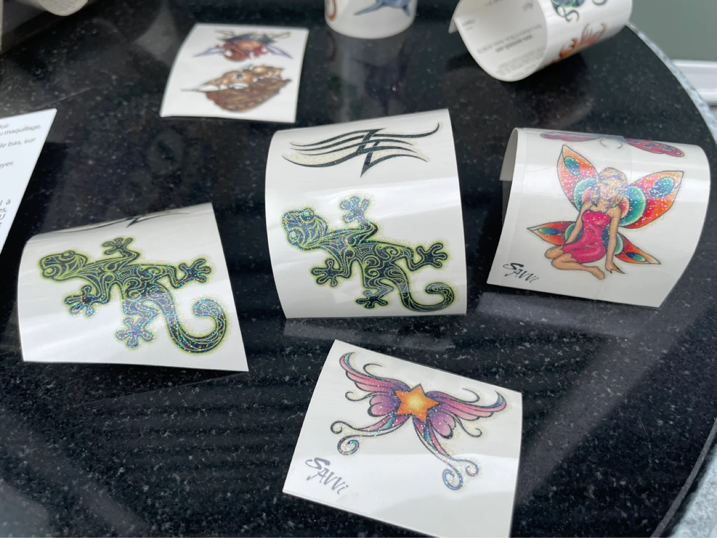 Vtg Savvi Temporary Tattoos - 150 Tub glitter tribal - photo 3