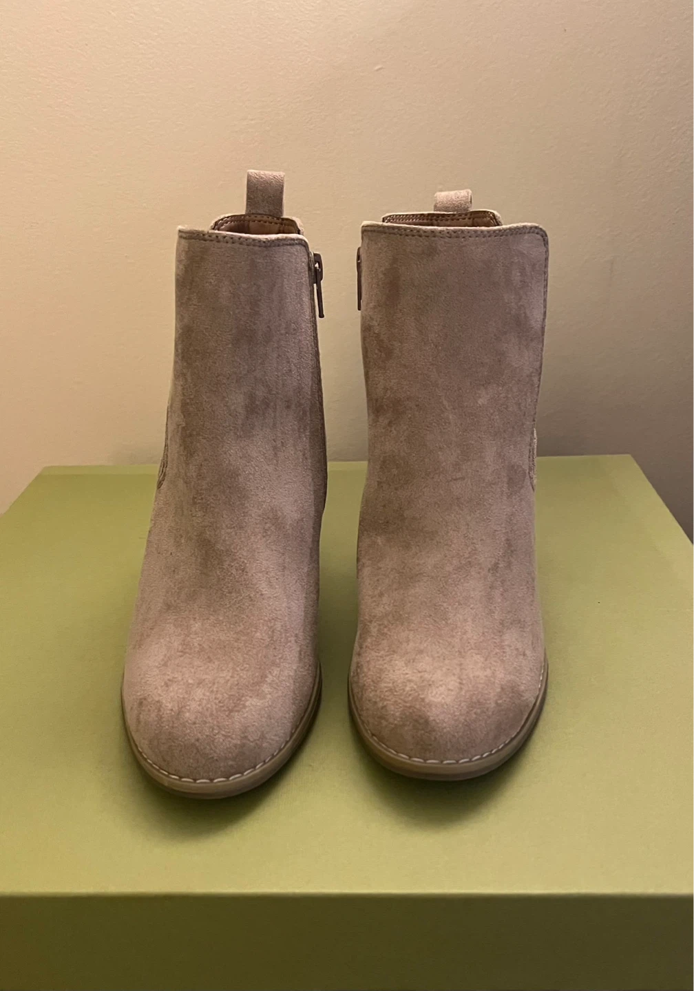 Tan Faux Suede Size 8 Booties - photo 4