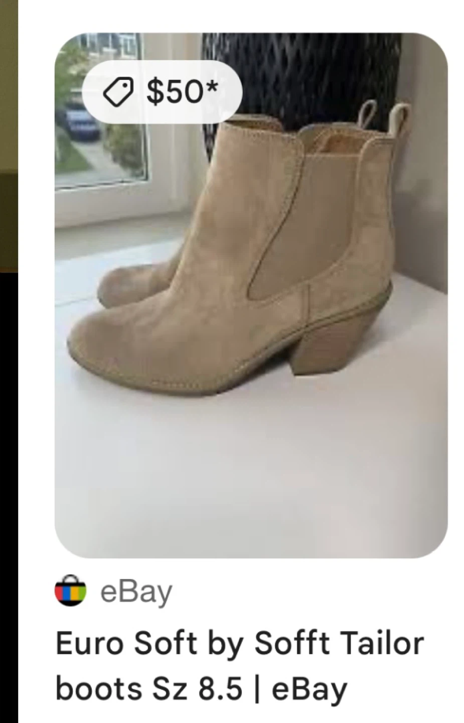 Tan Faux Suede Size 8 Booties - photo 2