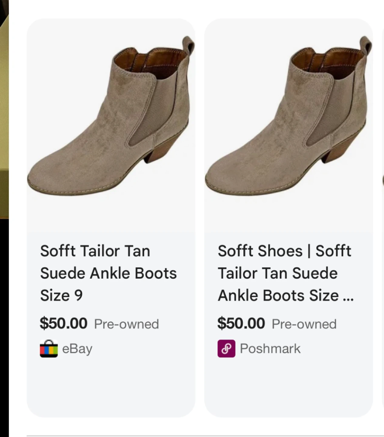 Tan Faux Suede Size 8 Booties - photo 3
