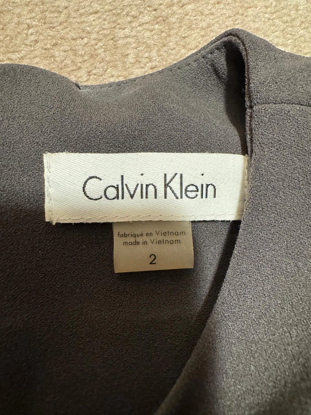 Brand New Calvin Klein Black Sleeveless Mesh Trim Dress Size 2 - photo 4
