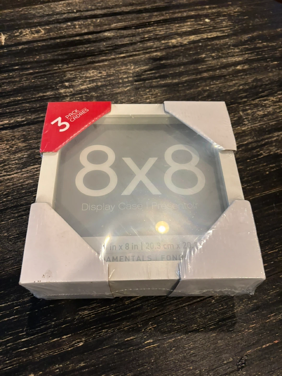 3 Pack 8x8 inch Display Cases