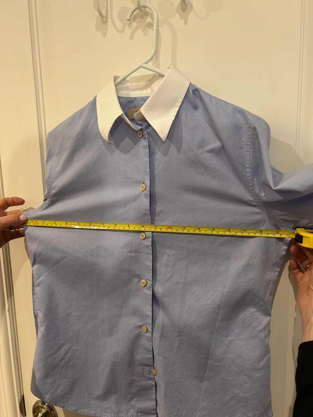 Gucci Uniform Blue Dress Shirt with White Collar - photo 4