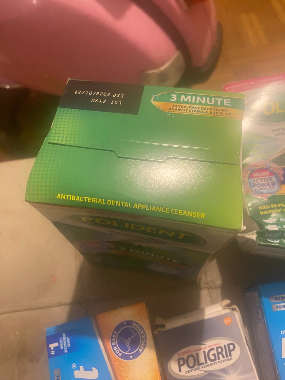 Fixodent and Poligrip Denture Adhesive Powder Lot - photo 2