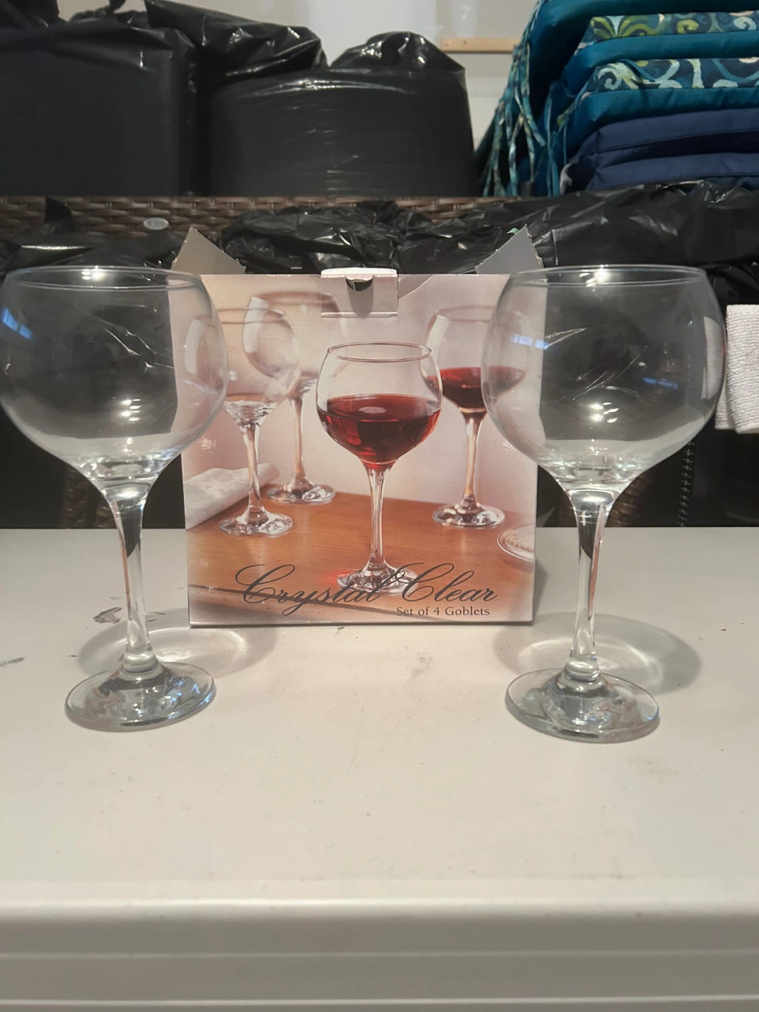 Crystal Clear Set of 4 Goblets