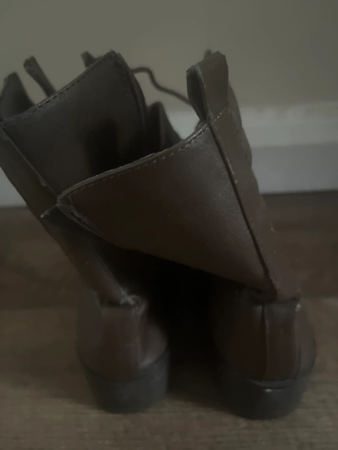 Brown Lace-Up Combat Boots - photo 3