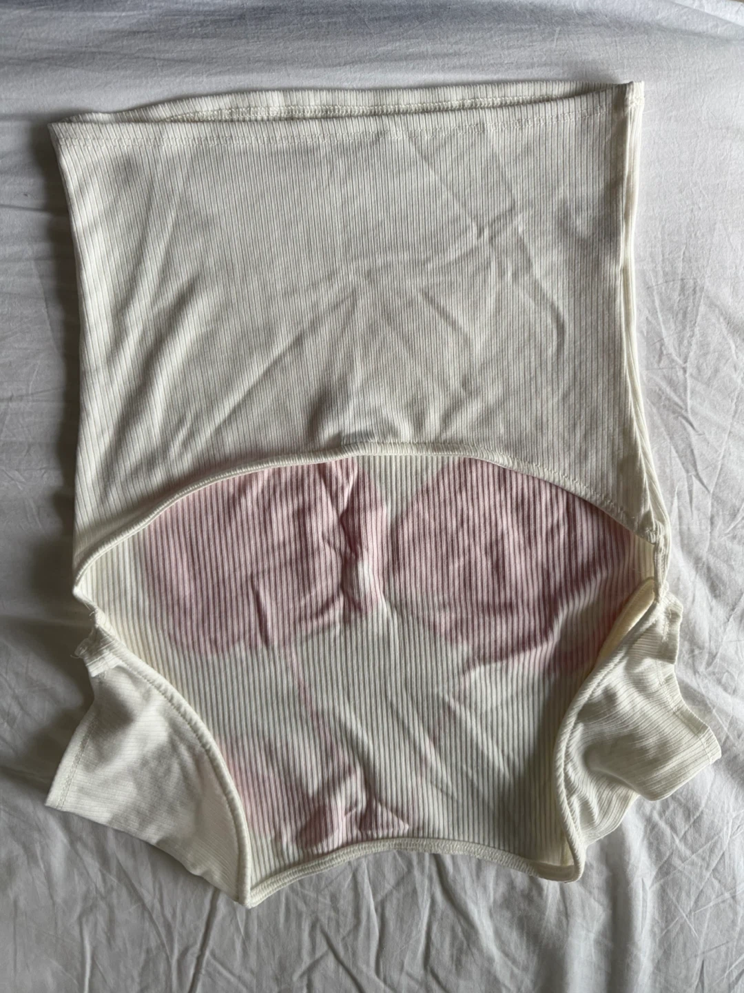 TWIK For Simons backless Ribbed Top - White with Cherries - photo 3