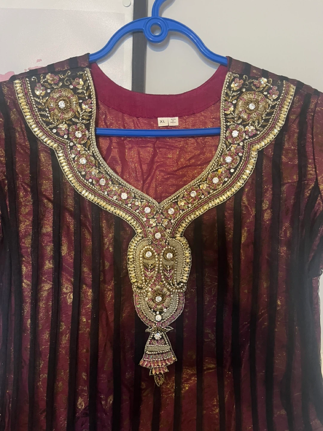 Women's XL Beaded Kurti Tunic - photo 3