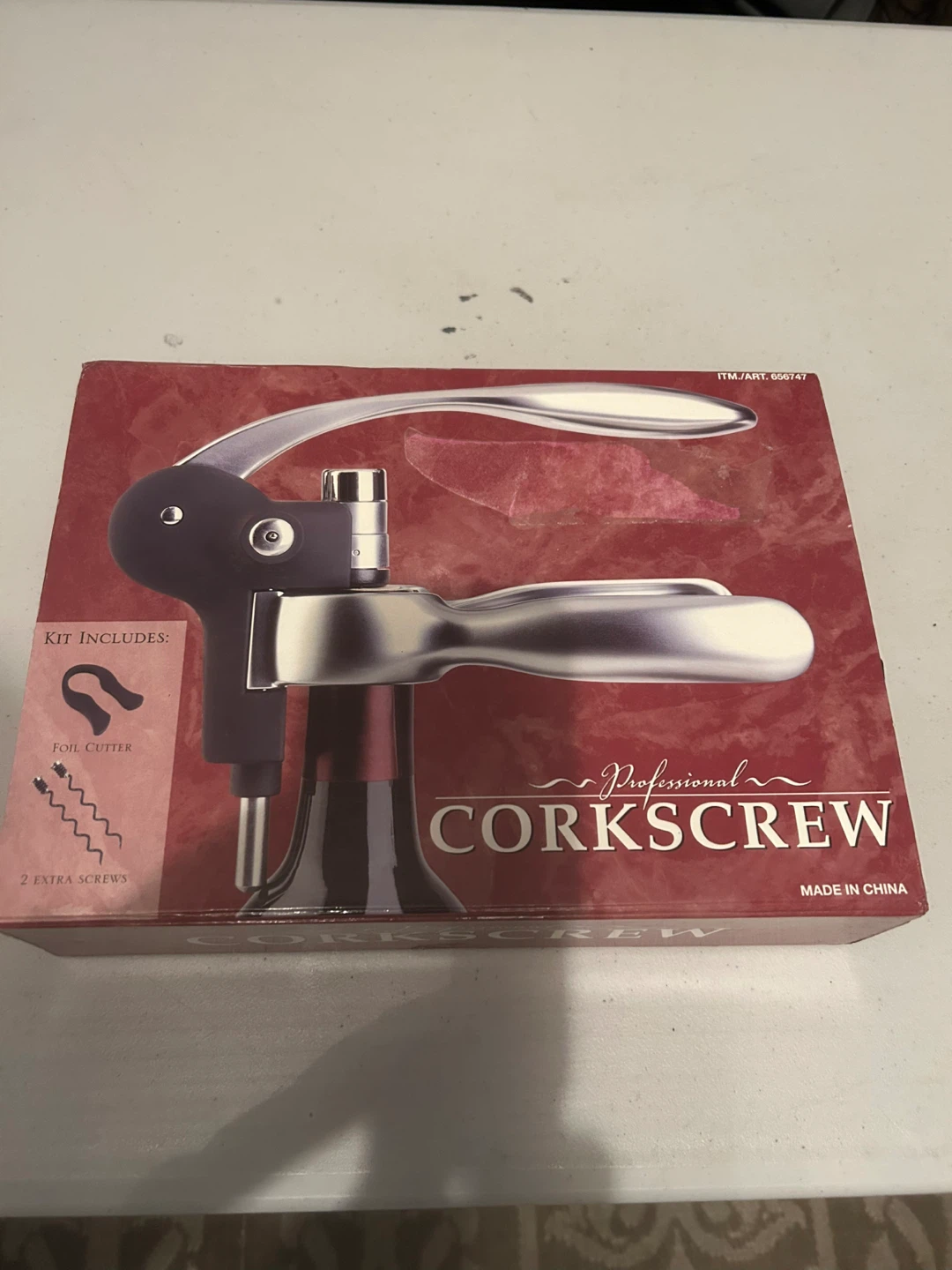 Professional Corkscrew with Foil Cutter and Extra Screws
