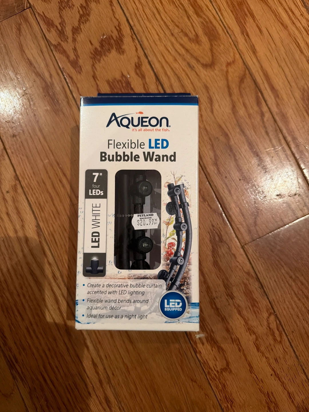 Aqueon Flexible LED Bubble Wand (7-inch, White)