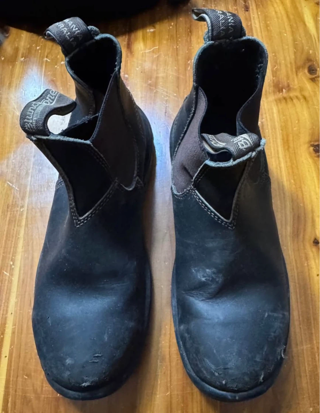 Blundstone brown safety boots