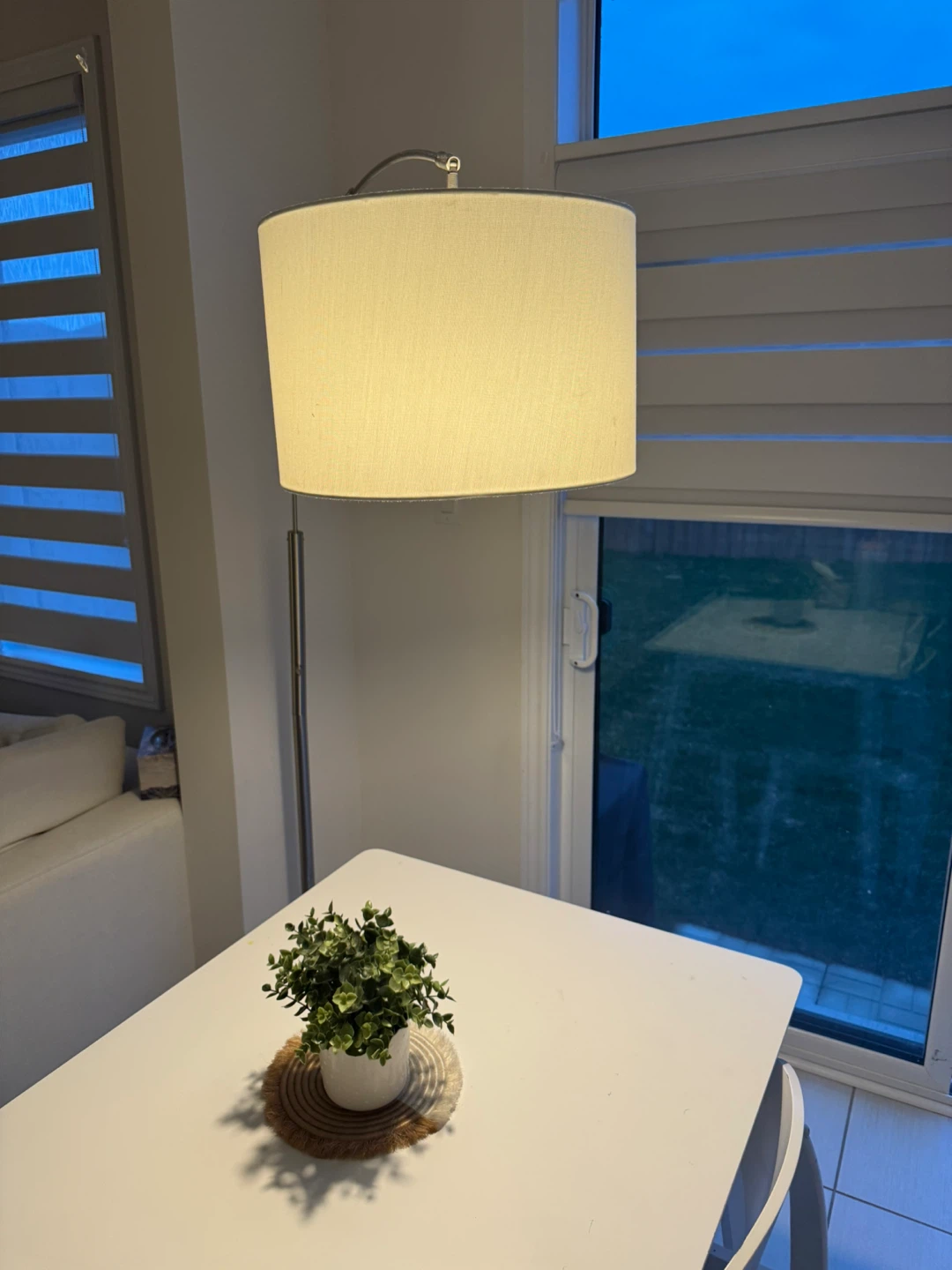 Arc Floor Lamp with Marble Base - photo 5