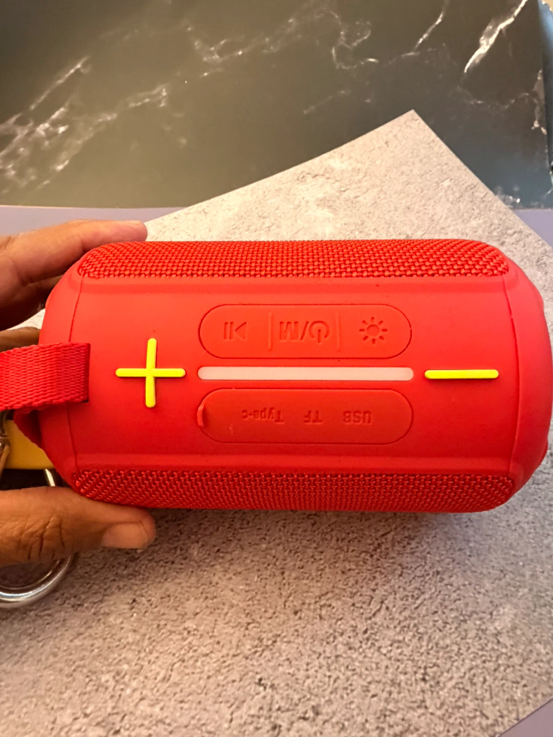 Red Portable Bluetooth Speaker with Strap - photo 3