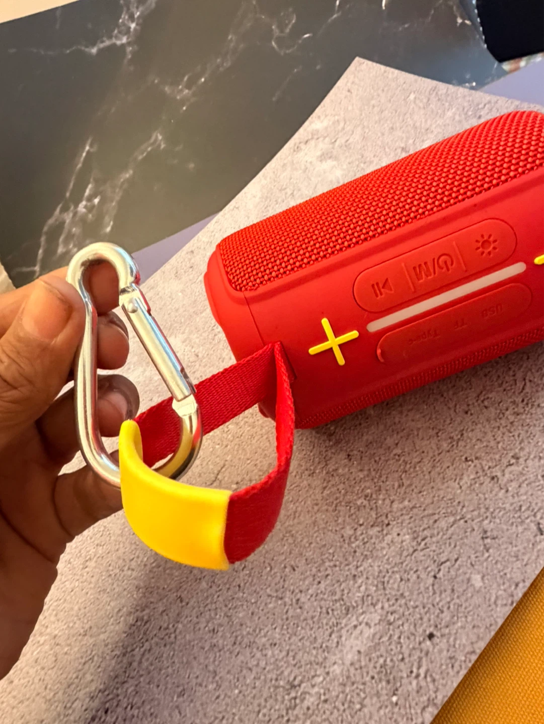 Red Portable Bluetooth Speaker with Strap - photo 4