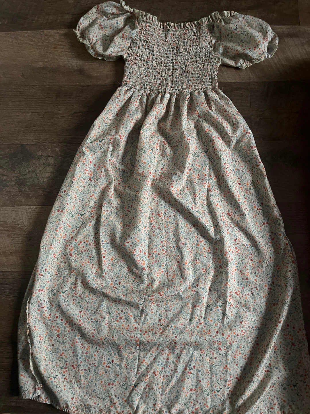 Floral Smocked Maxi Dress