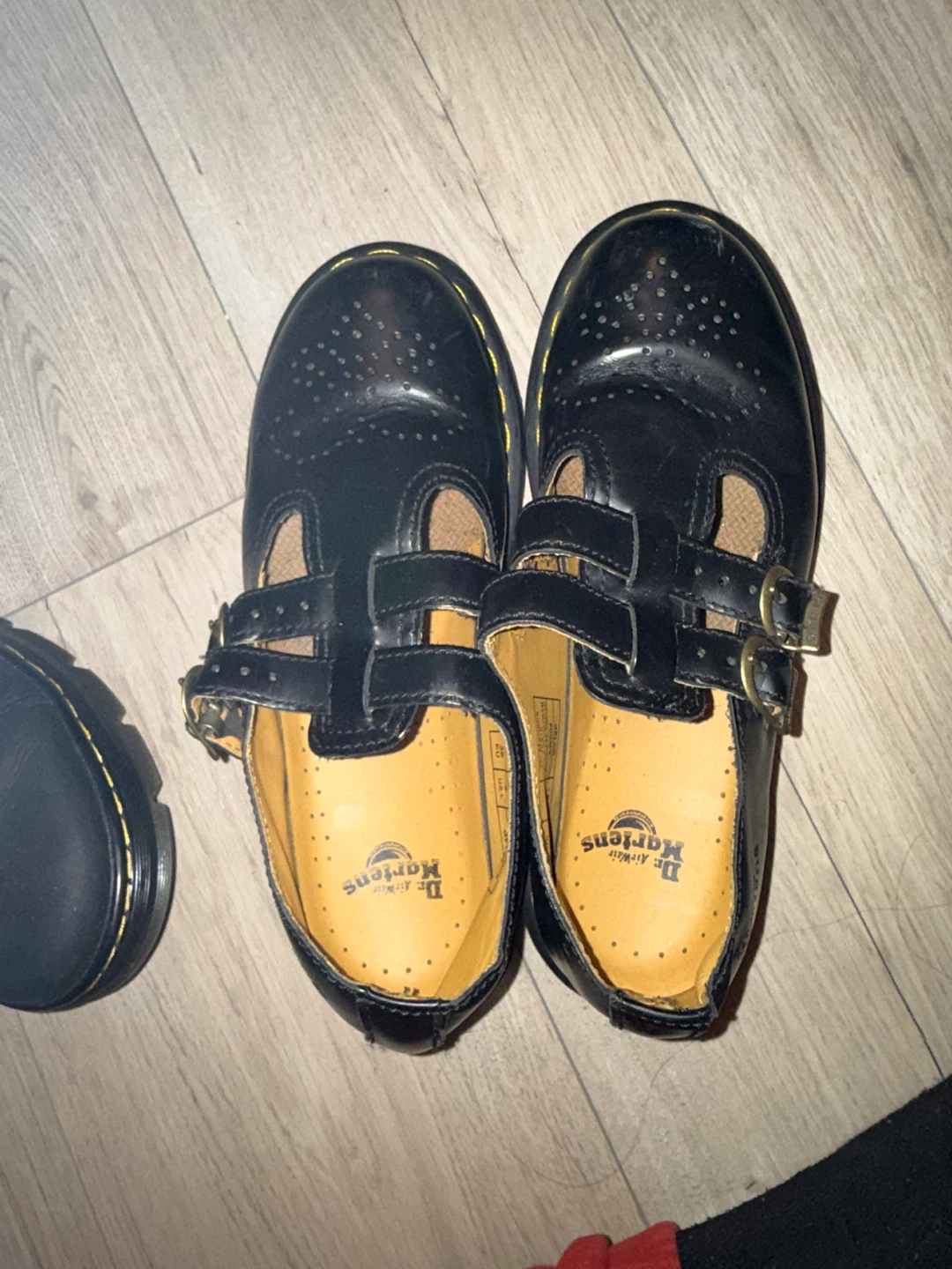 Doc Dr. Martens 12916 Mary Jane Black Leather Double Buckle - photo 2