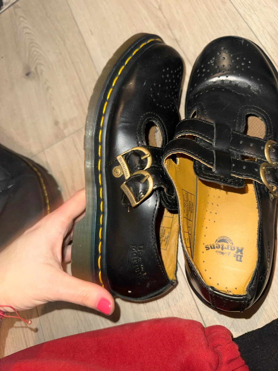 Doc Dr. Martens 12916 Mary Jane Black Leather Double Buckle - photo 4