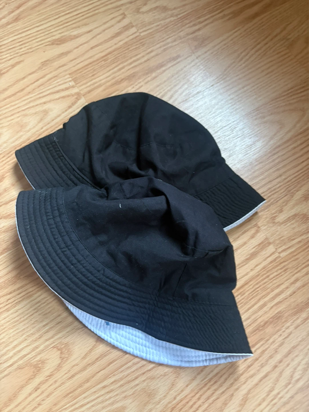 Set of 2 Black Bucket Hats size small