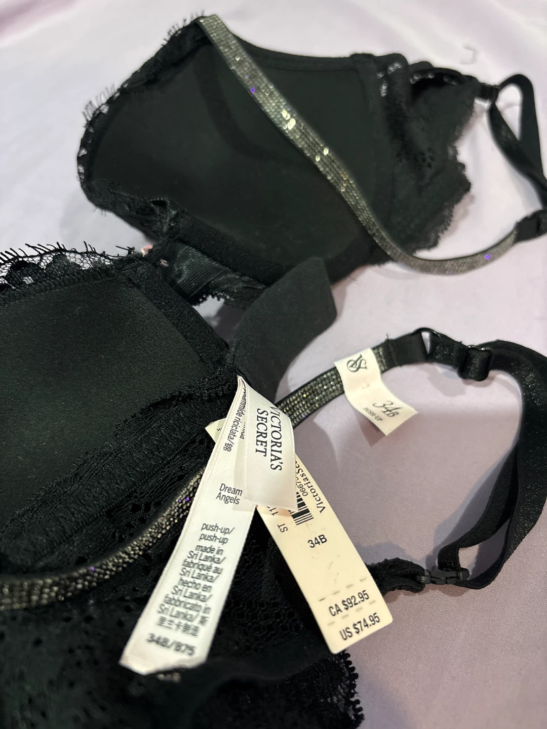 Victoria's Secret Black Lace Push-Up Bra 34B - photo 4