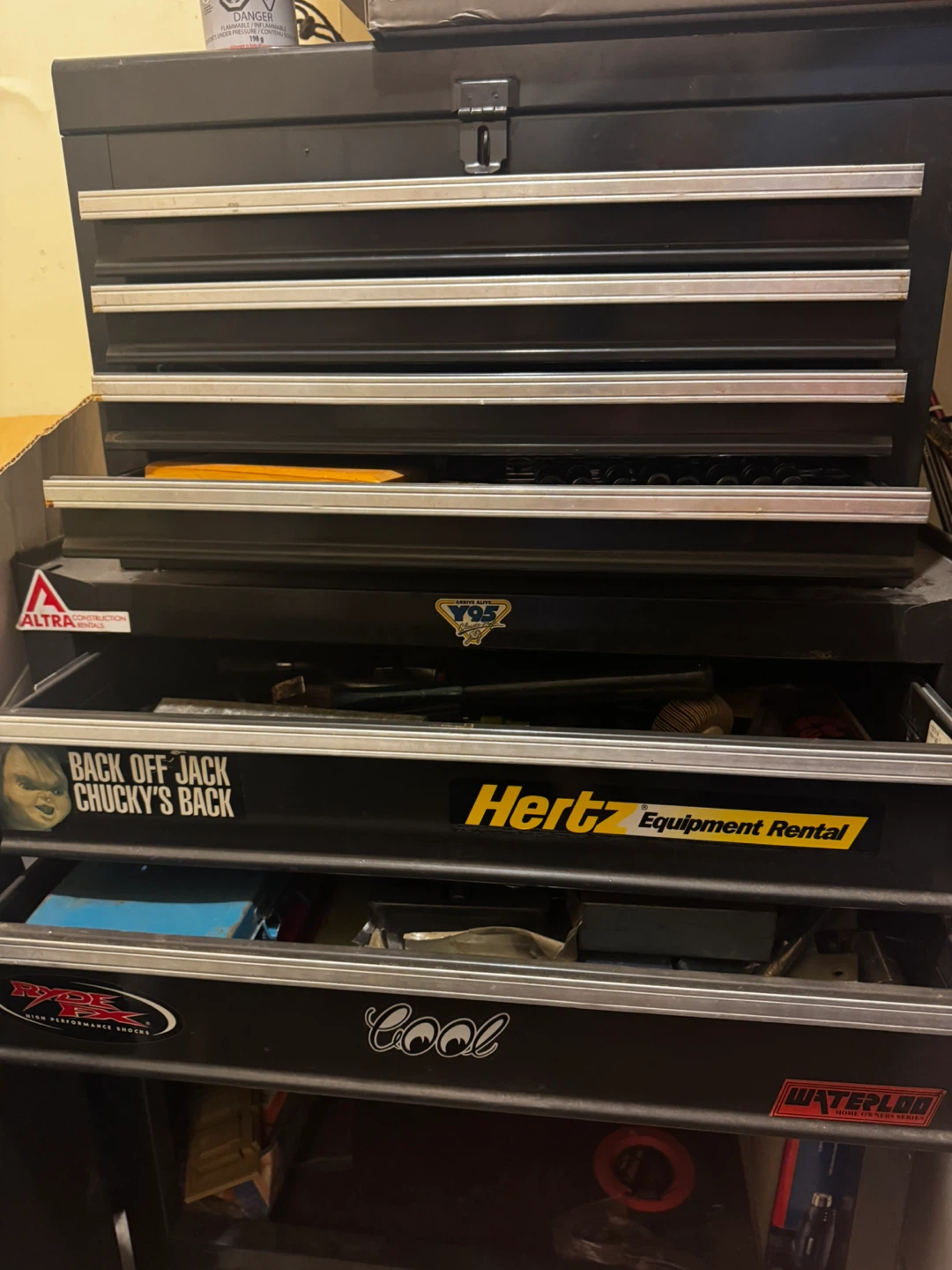 Black 7-Drawer Rolling Tool Chest - photo 2