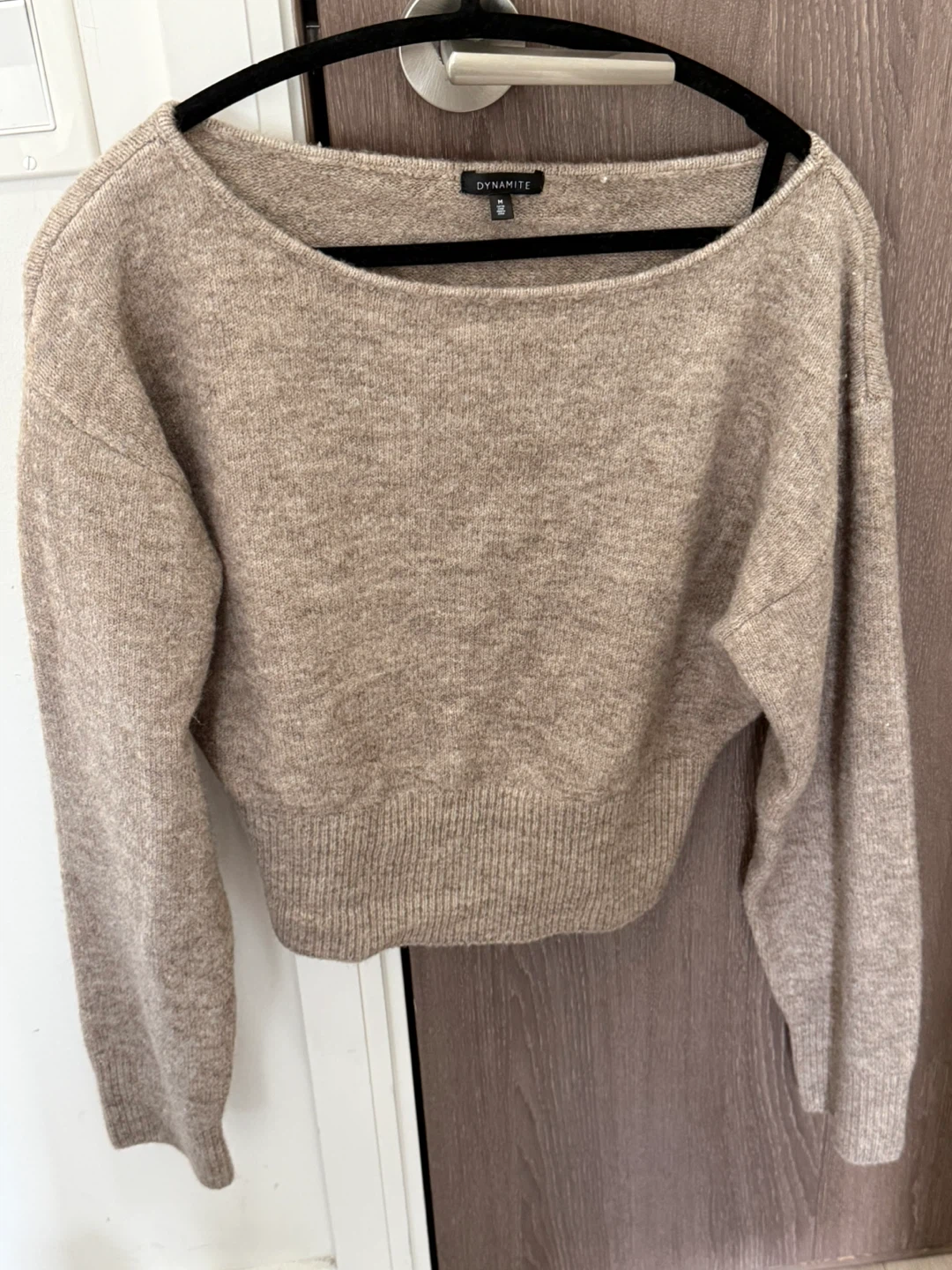 Dynamite Beige Knit Sweater