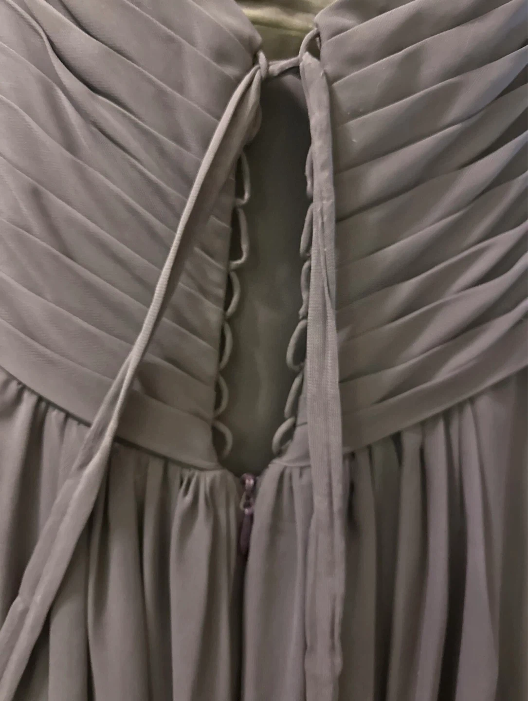 Azazie Strapless Chiffon Maxi Dress - Plum - Size 10 - photo 4