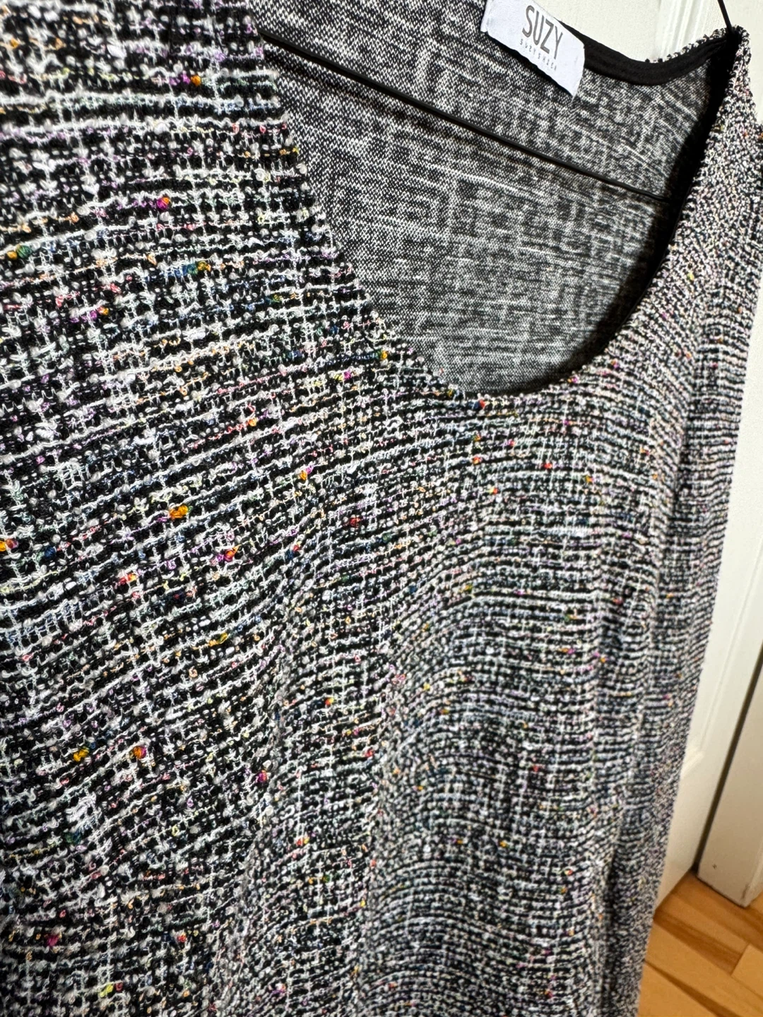 Suzy Shier Textured Peplum Top - photo 2