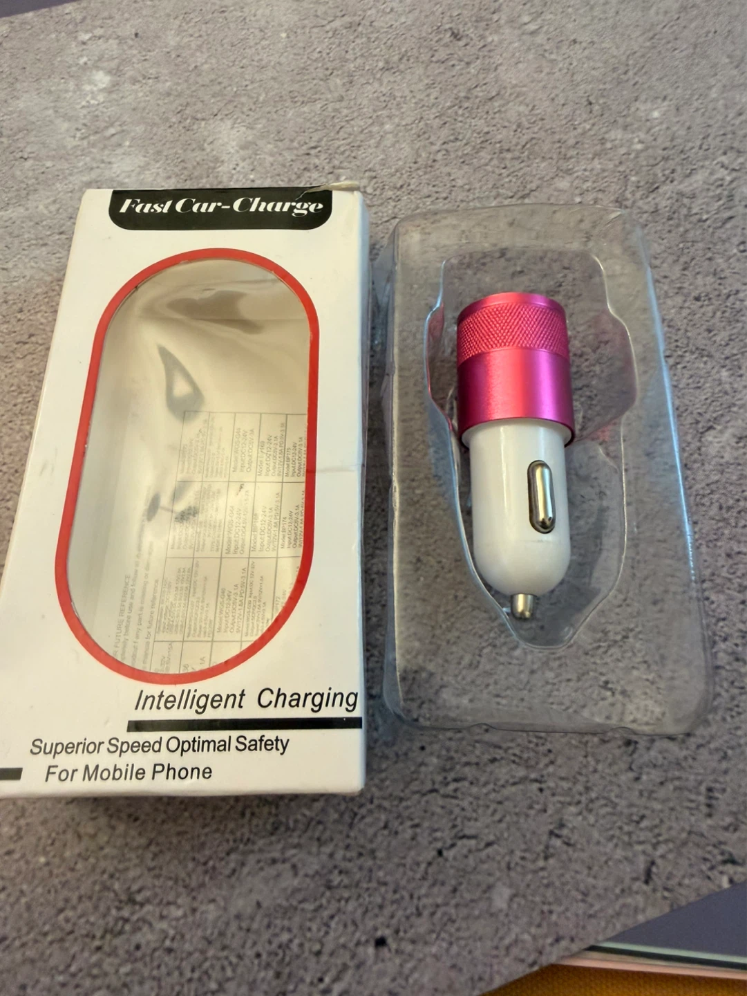 Fast Car Charger with USB-C & 3.1A Port