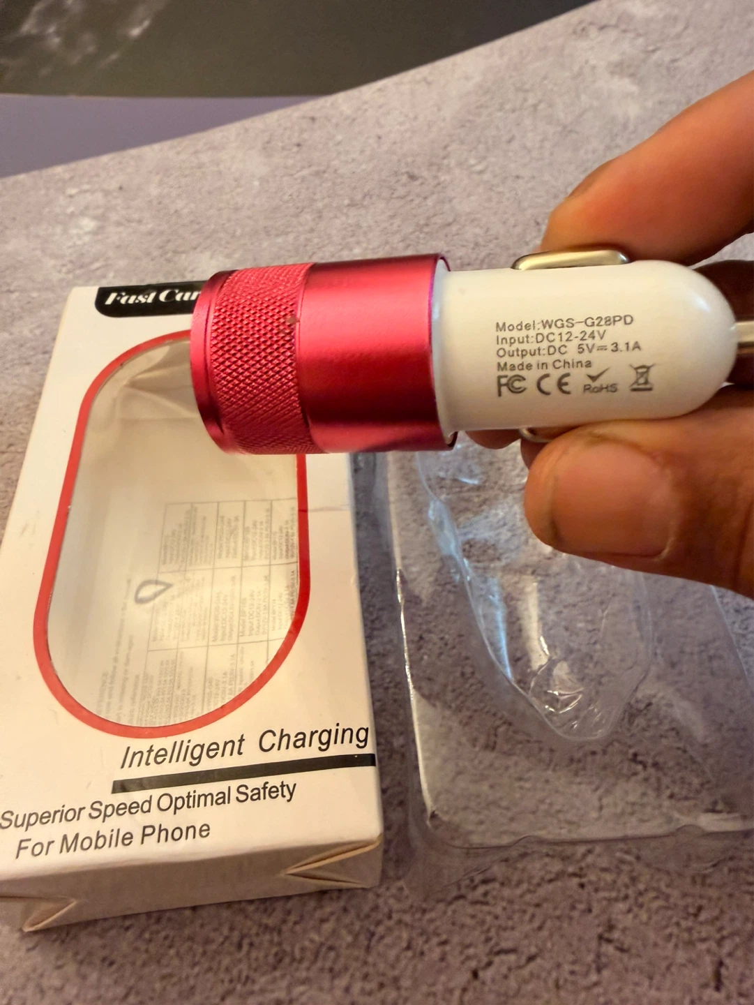 Fast Car Charger with USB-C & 3.1A Port - photo 3