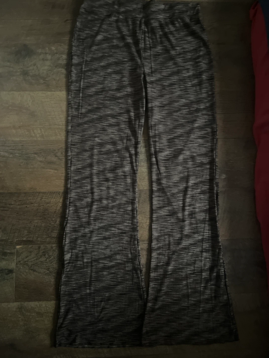 Brown Marled Flare Pants