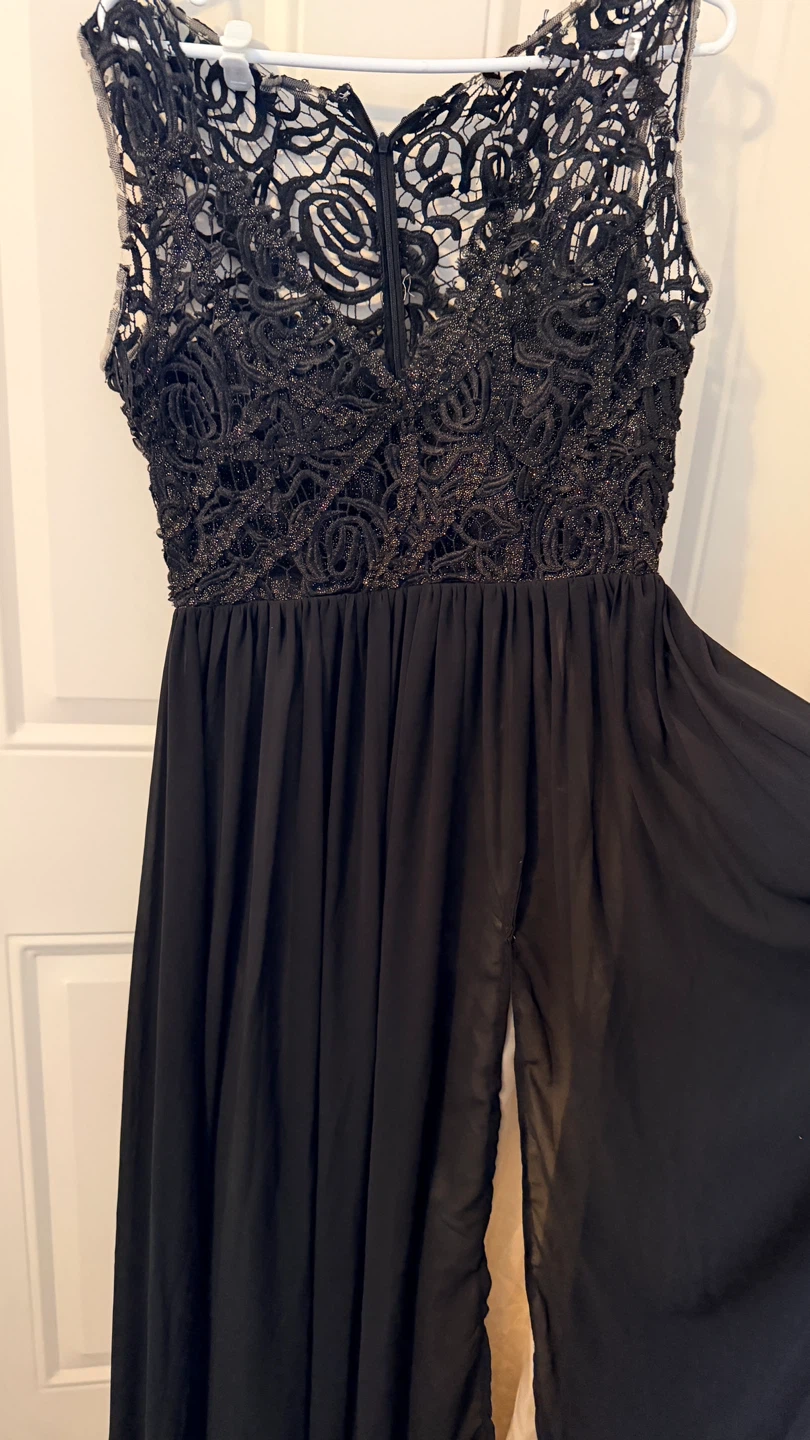Black Lace Dress  Size L - photo 4
