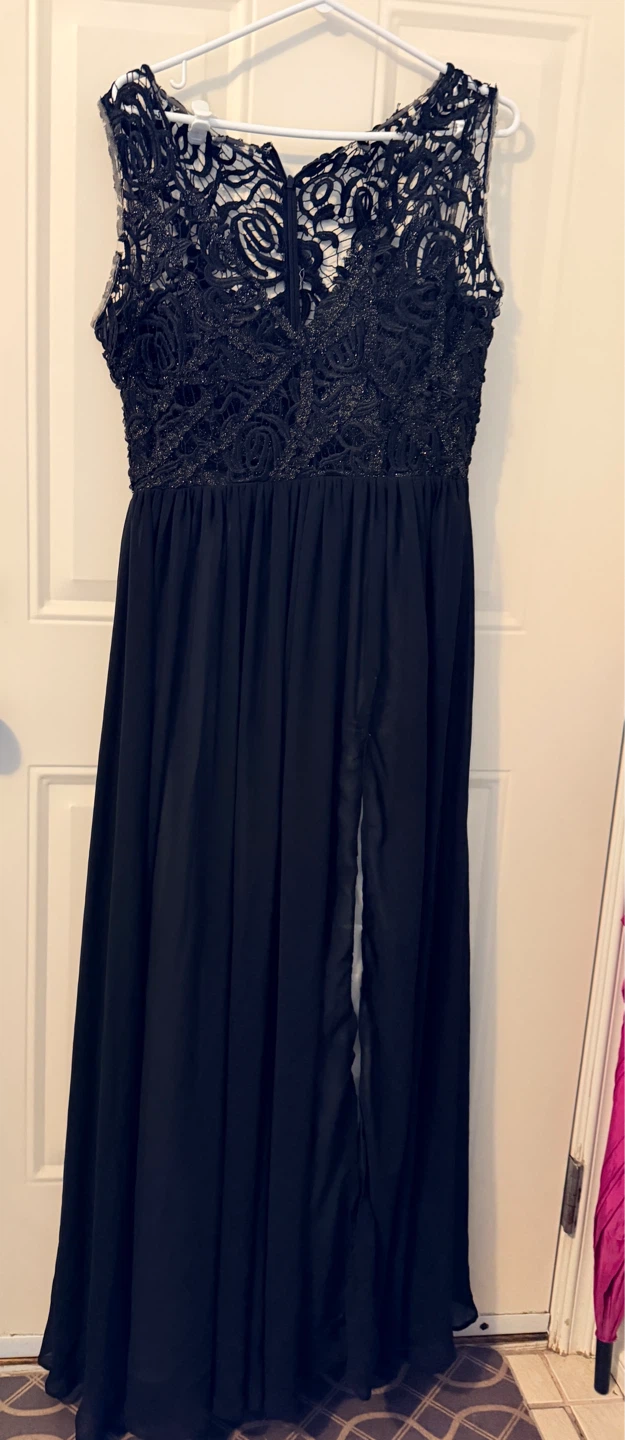 Black Lace Dress  Size L - photo 3