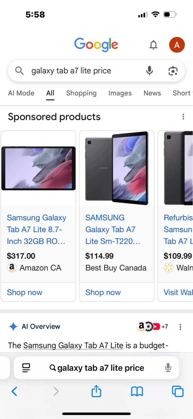 Samsung Galaxy Tab A7 Lite