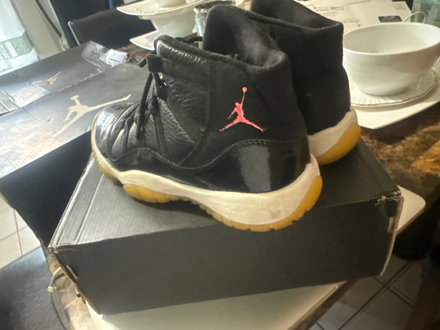 Air Jordan 13 Retro BG Shoes Black Pink Size 5Y - photo 5