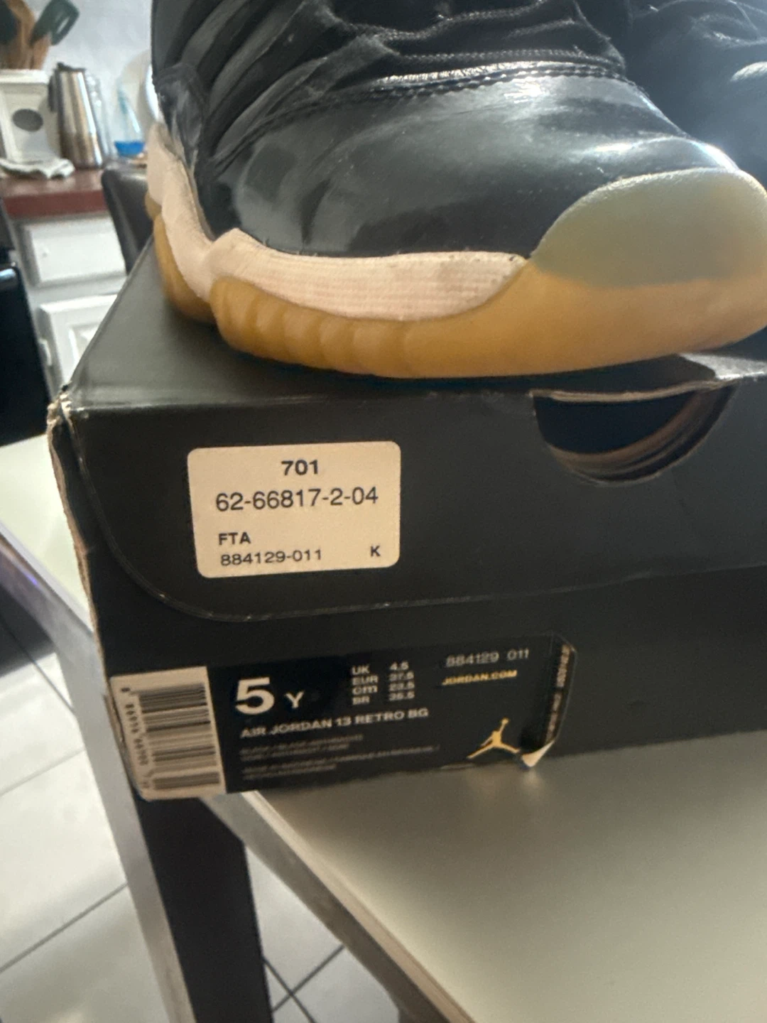 Air Jordan 13 Retro BG Shoes Black Pink Size 5Y - photo 3