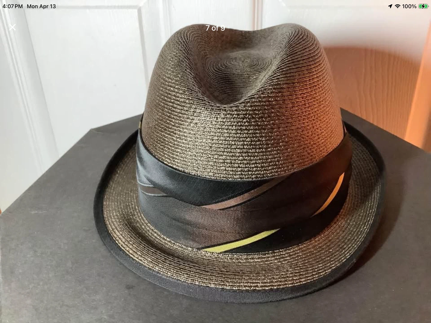 Ant/Vtg Dobb’s Men’s “Snap-amatic” Fedora Hat w Original Box 🐞 - photo 4