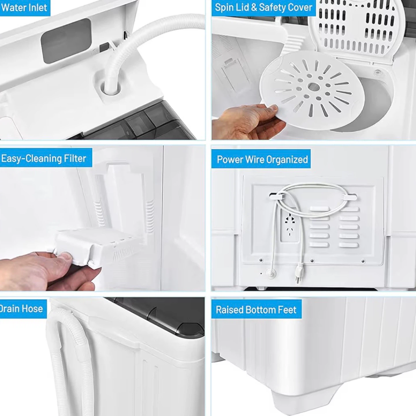 Portable Twin Tub Washing Machine - photo 3