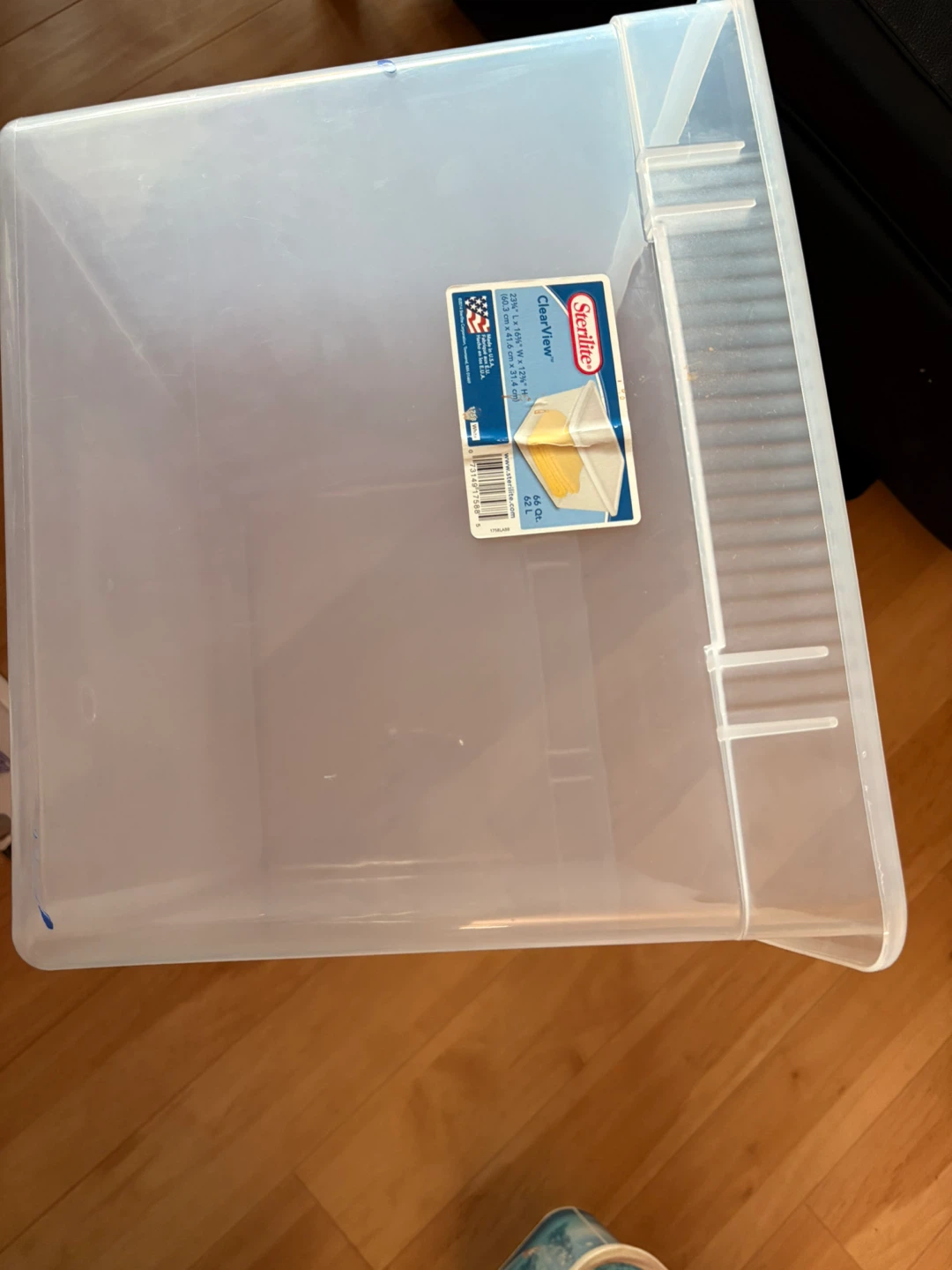 Sterilite ClearView Storage Bin with Lid - photo 2
