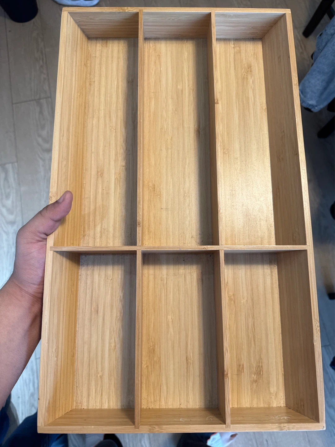 Bamboo Cutlery Drawer Organizer