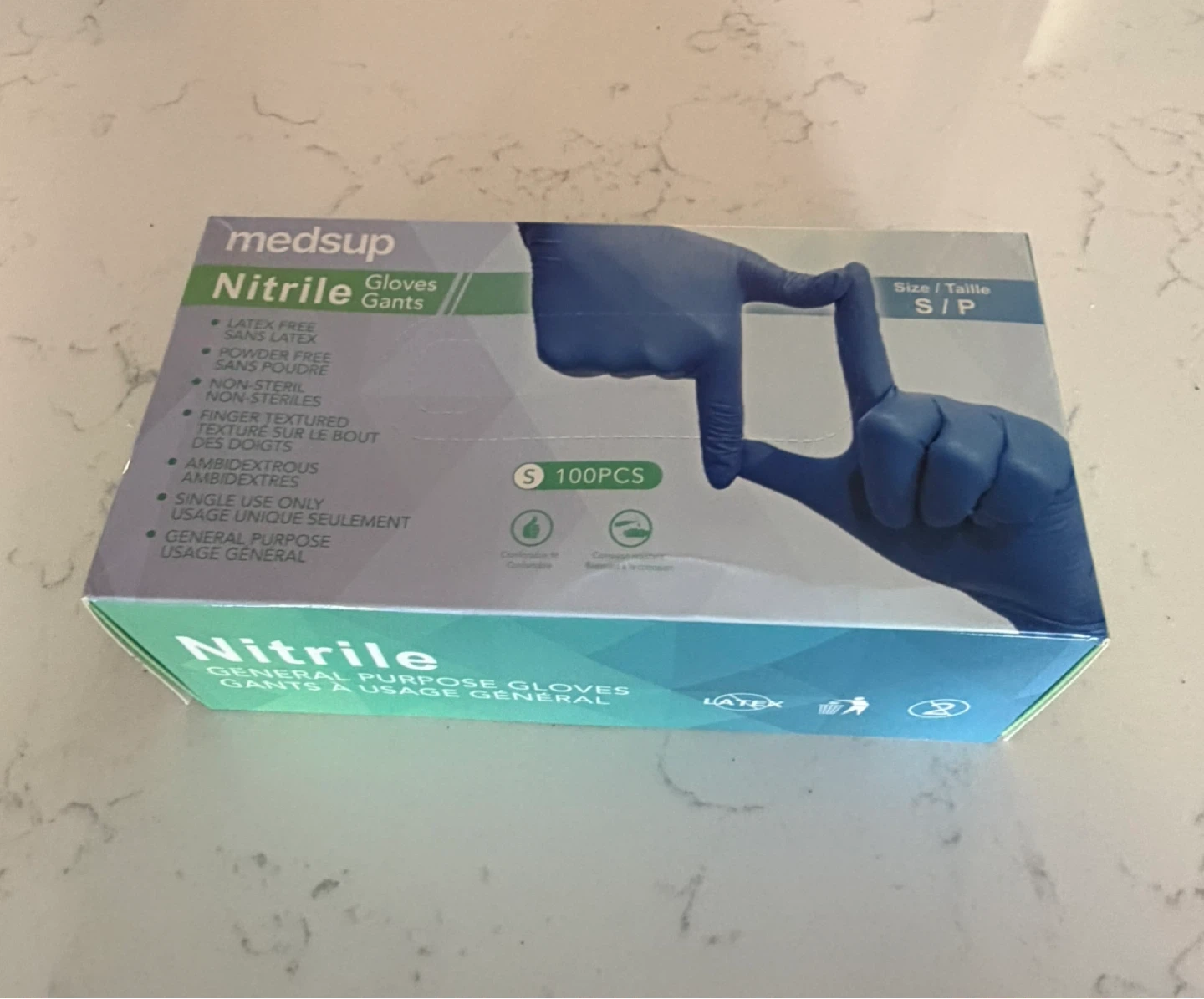 MedSup Nitrile Gloves - Size S/P - 100 PCS