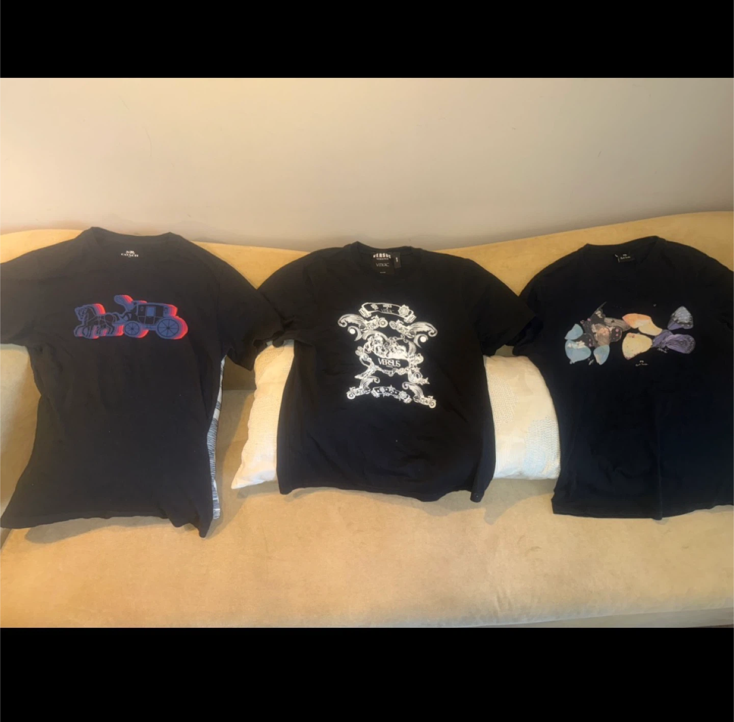 Men’s Black Graphic T-Shirt - 3 pc