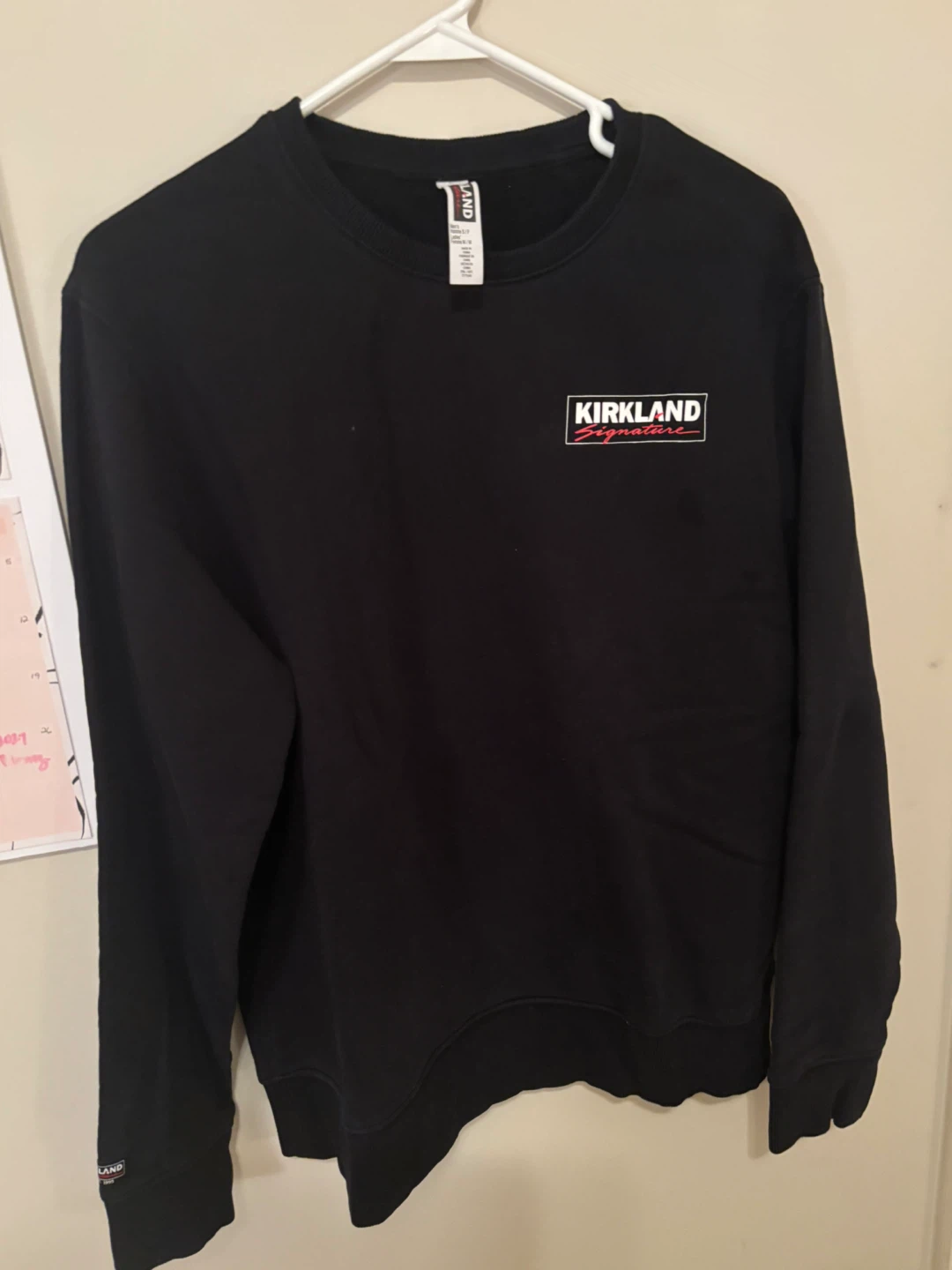 Kirkland Signature Black Crewneck Sweatshirt