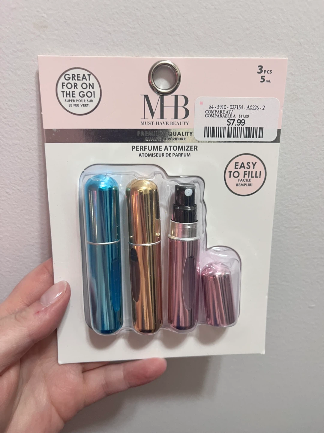Perfume Atomizer Set (3 pcs, 5ml each)