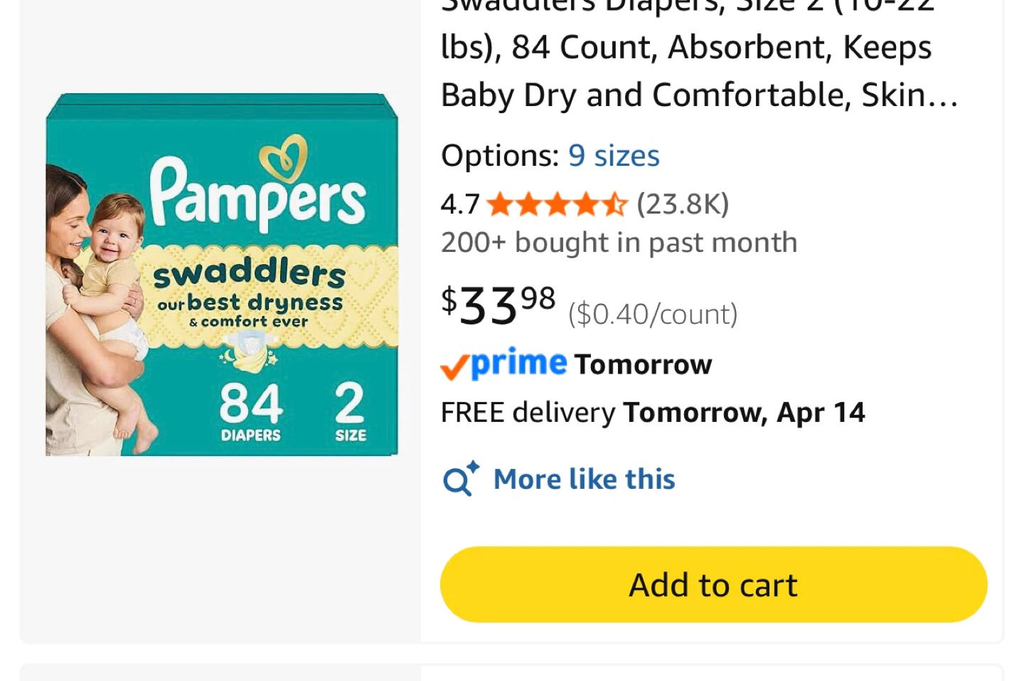Pampers size 2 - photo 3