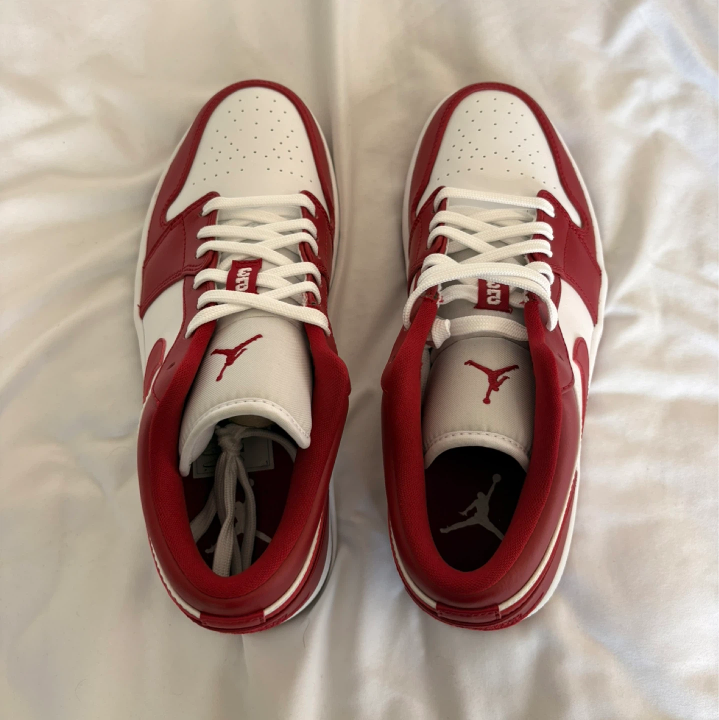 Jordan one low red and white - photo 4