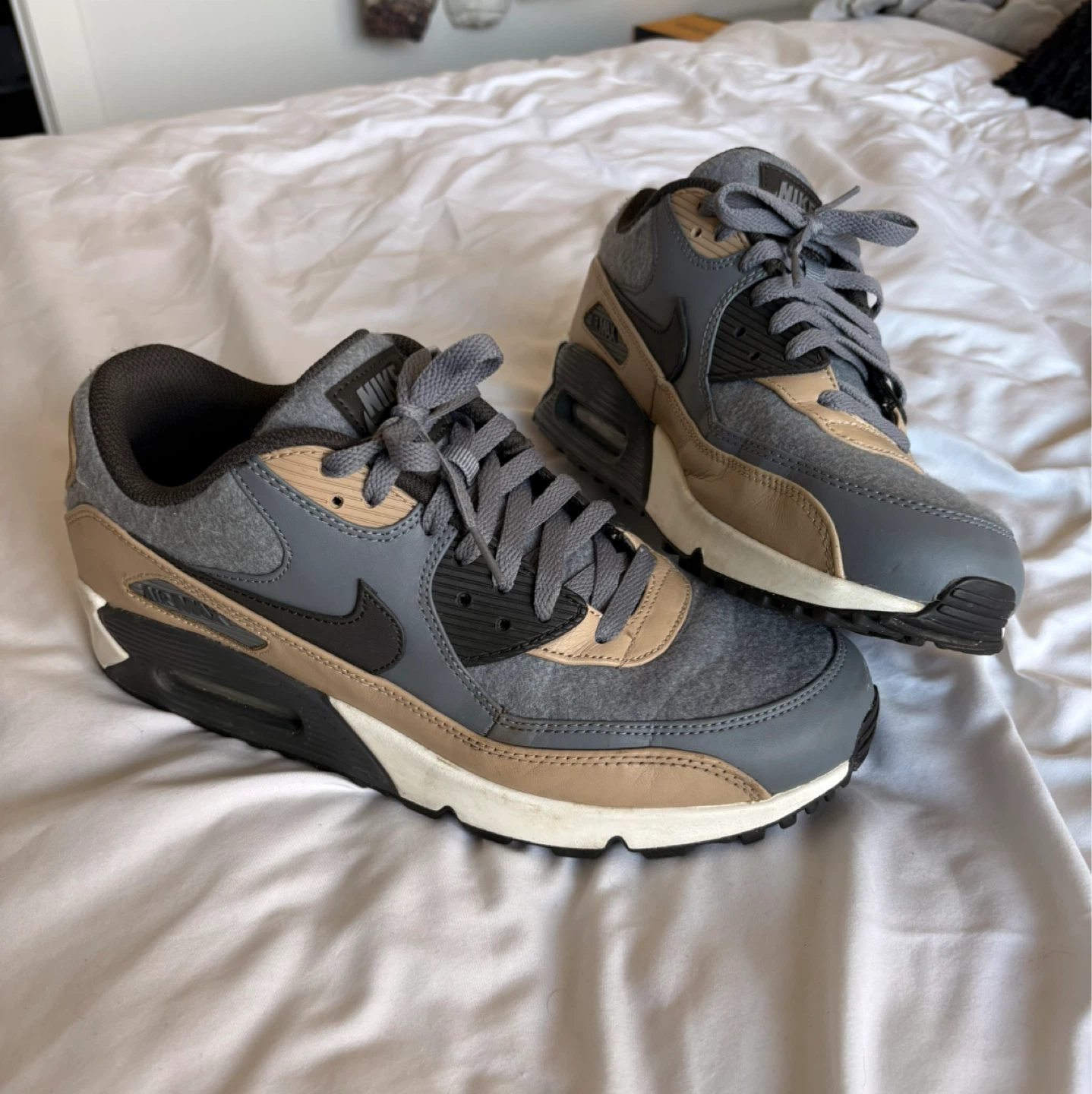 Nike air max 90 wool cool grey mushroom