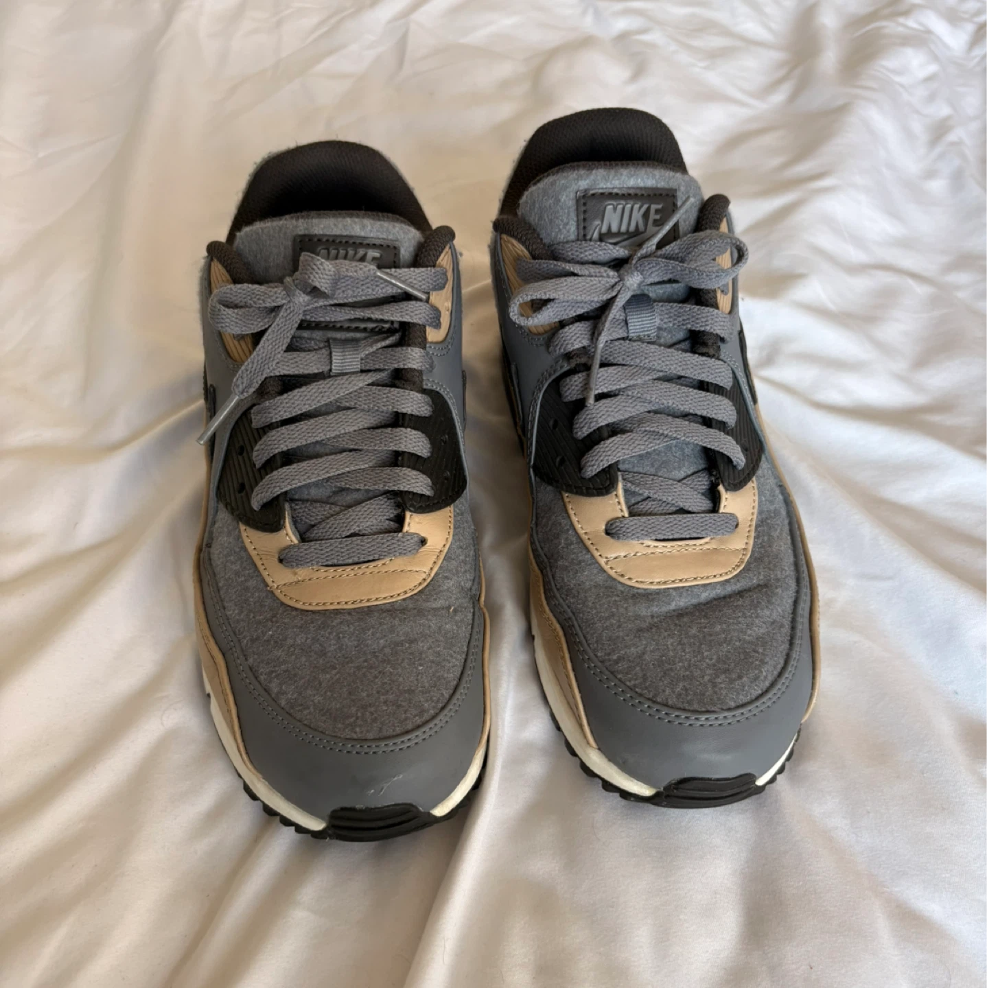Nike air max 90 wool cool grey mushroom - photo 3