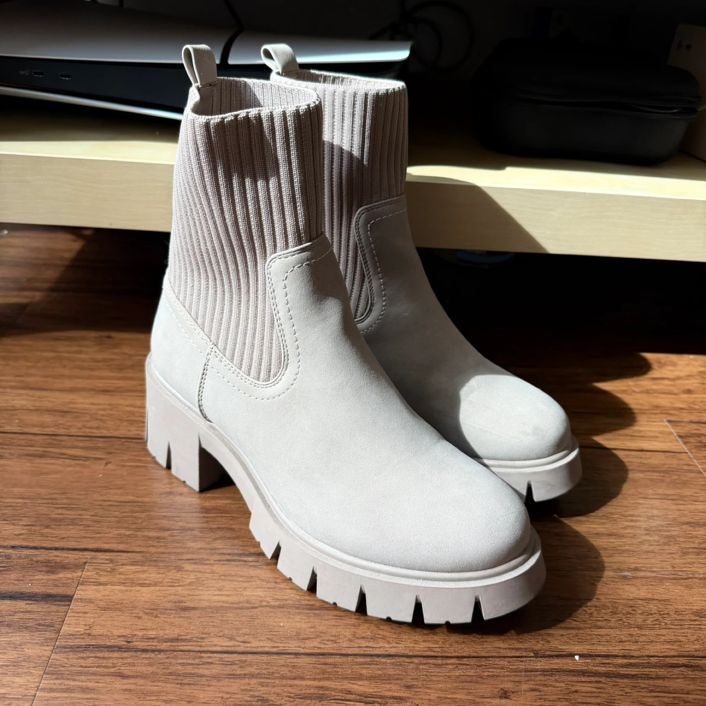 Beige Boots